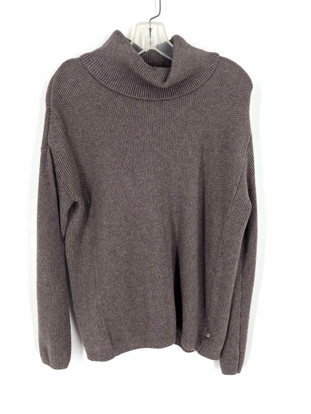 BCBGMaxazria Size M ? Brown Turtleneck Textured Designer Sweater